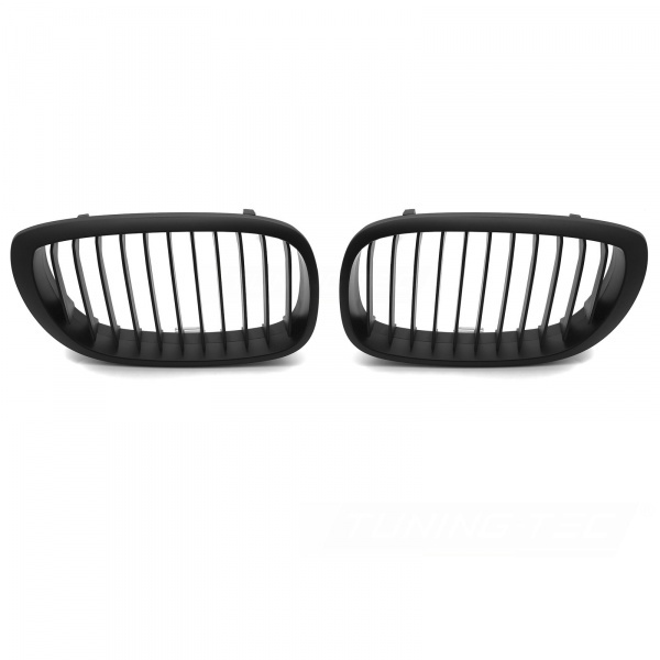 Grilles calandre BMW Serie 3 E46 01-05 phase 2 - Noir Mat
