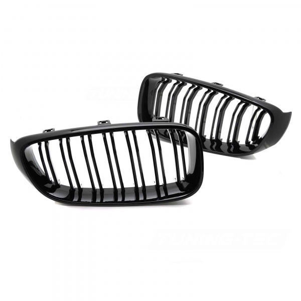 Grilles calandre BMW Serie 3 F34 - look M - Noir Brillant