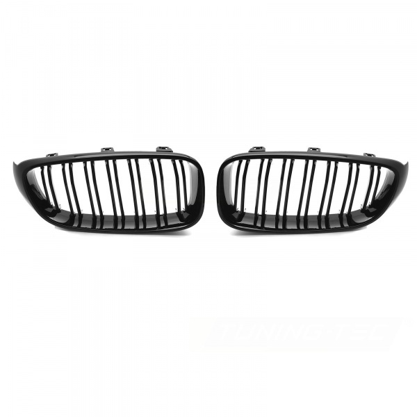 Grilles calandre BMW Serie 3 F34 - look M - Noir Brillant