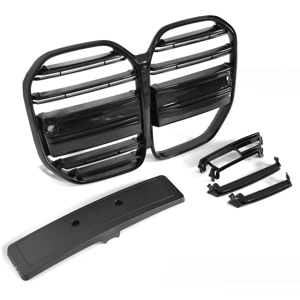 Grille calandre BMW Serie 4 G22 G23 - 20-25 - Noir Brillant