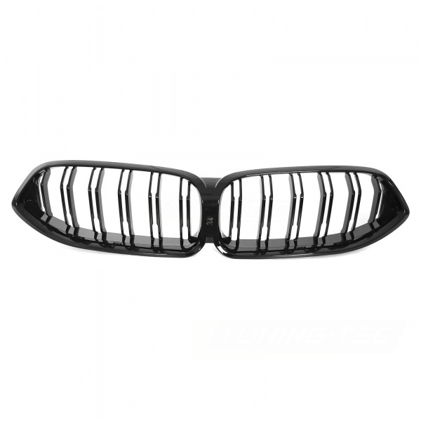 Grilles calandre BMW Serie 8 G14 G15 look M - 18-22 - Noir Brillant