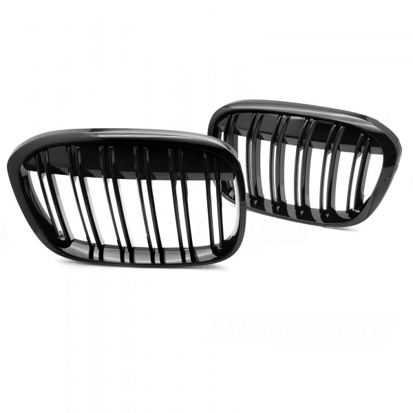 Grilles calandres BMW X1 F48 15-20 look performance - Noir Brillant