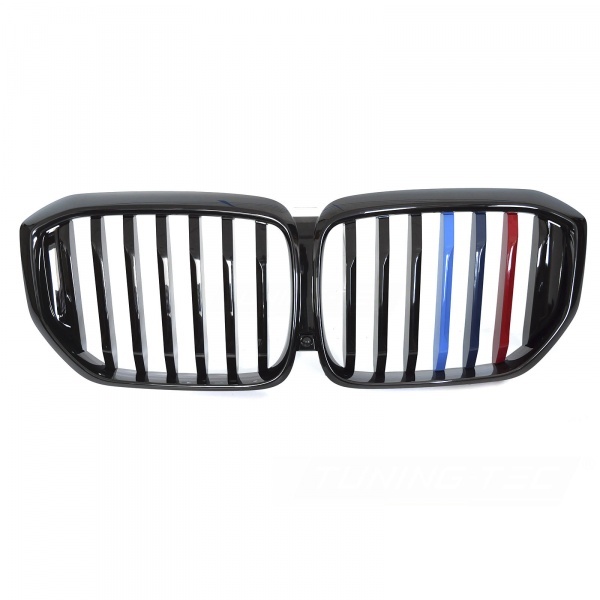 Grille calandre BMW X5 G05 LCI 23-26 - Noir Brillant couleurs look Mperf
