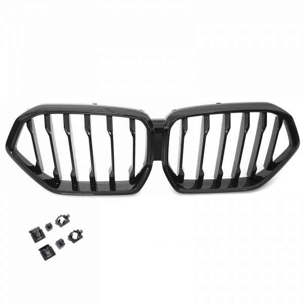 Grille calandre BMW Serie X6 G06 19-23 - look Mperf - Noir Brillant
