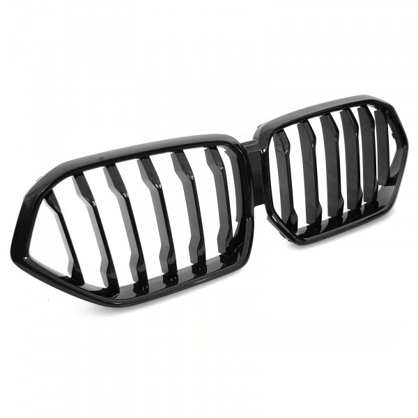 Grille calandre BMW Serie X6 G06 19-23 - look Mperf - Noir Brillant