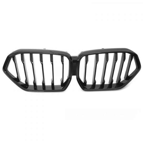 Grille calandre BMW Serie X6 G06 19-23 - look Mperf - Noir Brillant