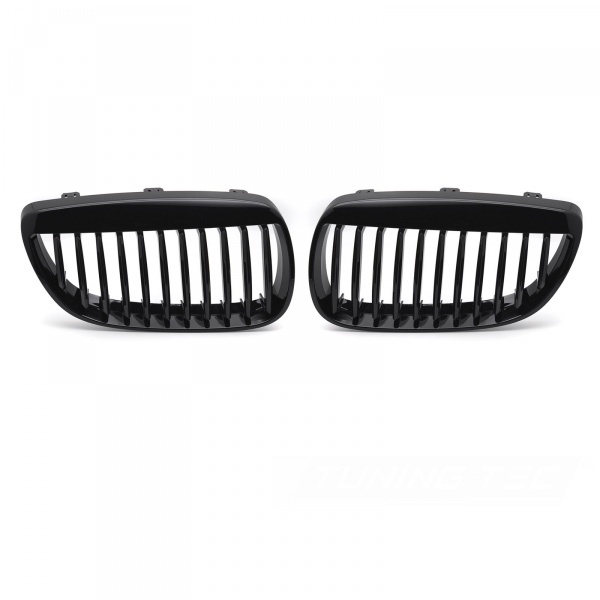 Grilles calandre BMW Serie 3 E92 E93 07-10 - Noir brillant