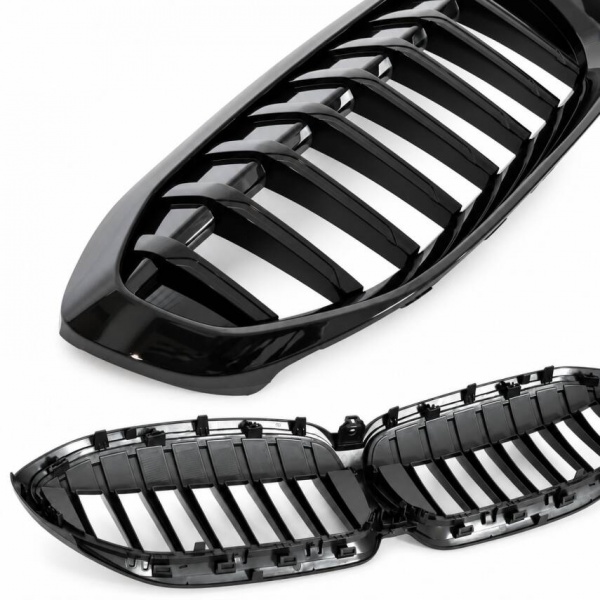 Grilles calandre BMW Serie 3 G20 G21 look mperf - 18-22 - Noir Brillant