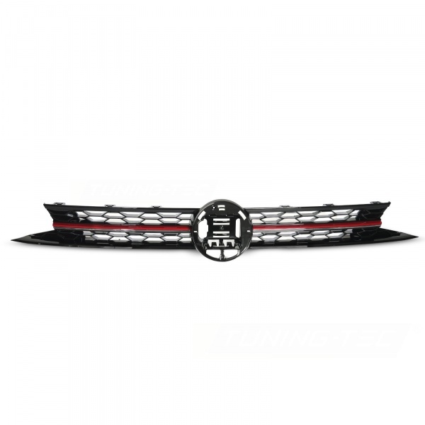 Grille calandre VW Polo 6 (AW) 18-20 - look GTI - Noir