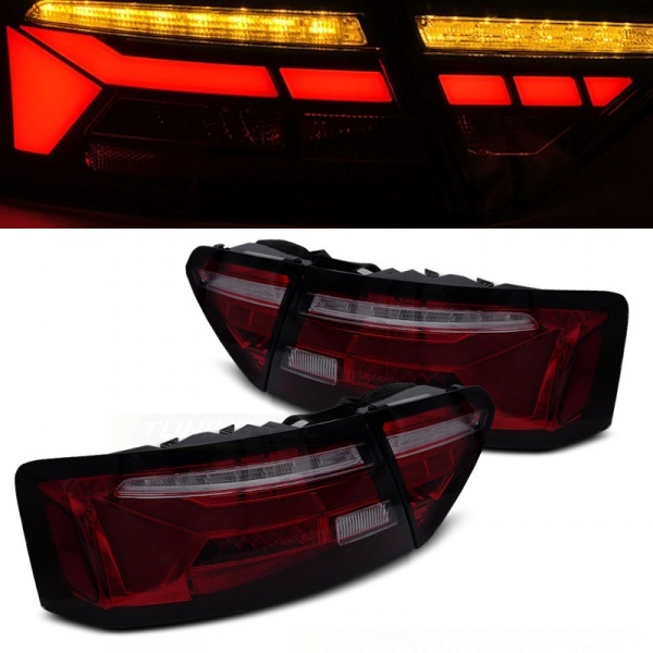 2 Feux fullLED dynamiques Audi A5 8T Facelift 12-16 - Rouge Teinte