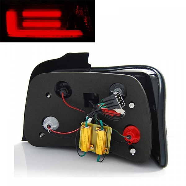 2 feux arriere BMW Serie 3 E36 berline LED BAR 90-99 - Rouge