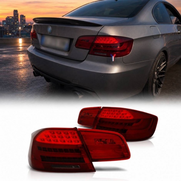 2 Feux arriere BMW Serie 3 E92 LED 06-10 - Rouge teinte