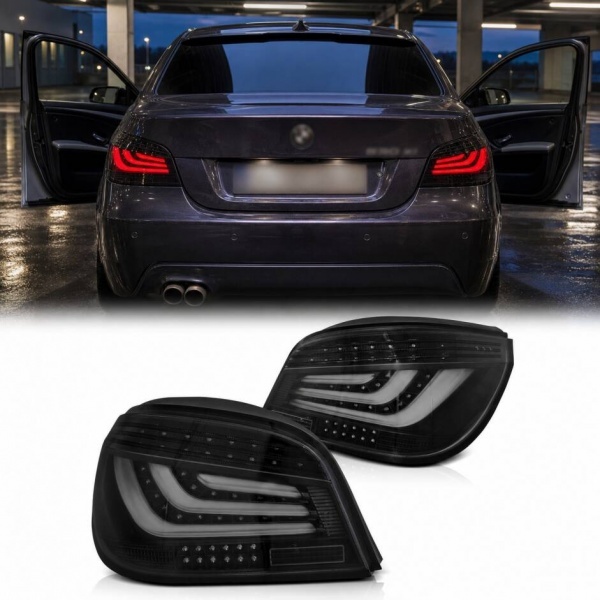 2 Feux arriere BMW Serie 5 E60 LED LTI 03-07 - Noir