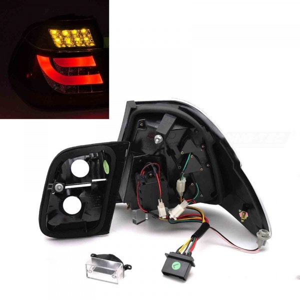 2 Feux arriere BMW E46 Berline Clignotant LED 01-05 phase 2 - Noir