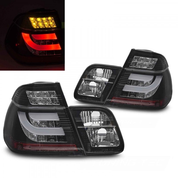 2 Feux arriere BMW E46 Berline Clignotant LED 01-05 phase 2 - Noir