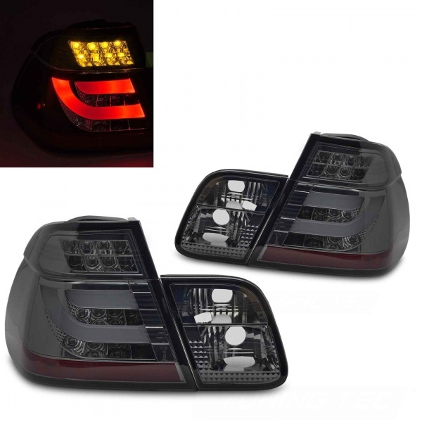 2 Feux arriere BMW E46 Berline Clignotant LED 01-05 phase 2 - Teinté