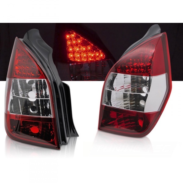 2 Feux arriere LED Citroen C2 -03-10 - Rouge