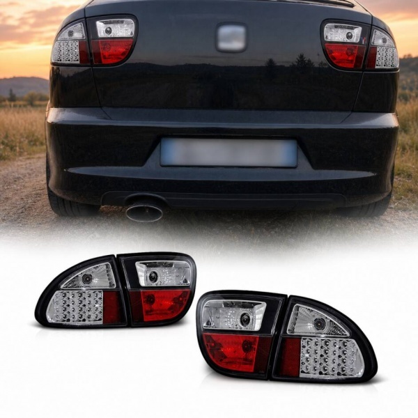 2 Feux SEAT Leon 1M LED - 99-04 - Noir