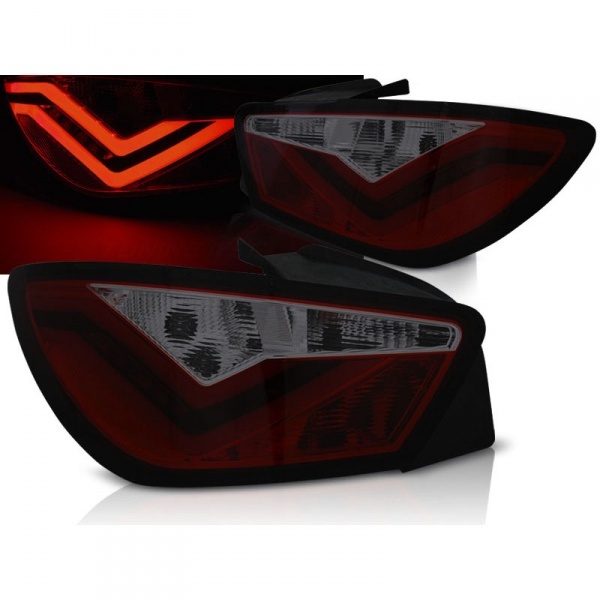 2 Feux SEAT Ibiza 6J 08-12 - LED LTI - Rouge teinté