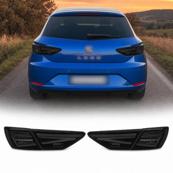 2 Feux arrière OEM LED Full LED fumé noir pour Seat Leon III 5F 12-20
