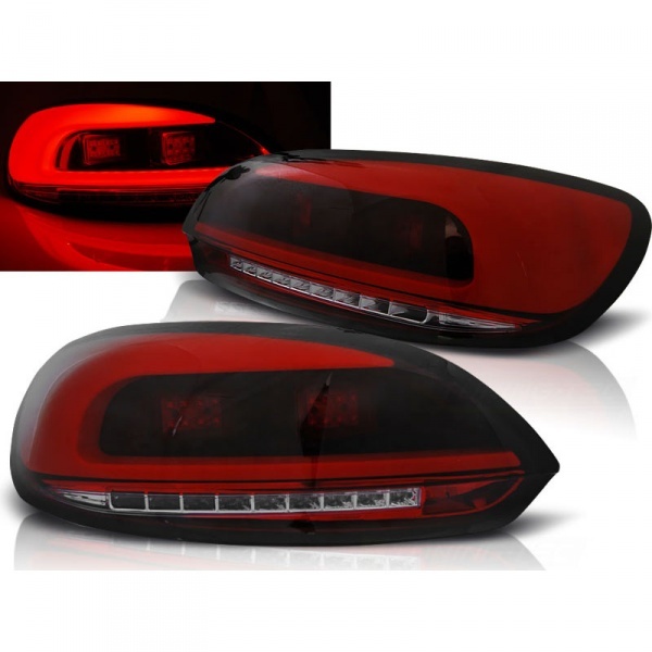 2 Feux arriere VW Scirocco 08-14 LED LTI - Rouge teinté