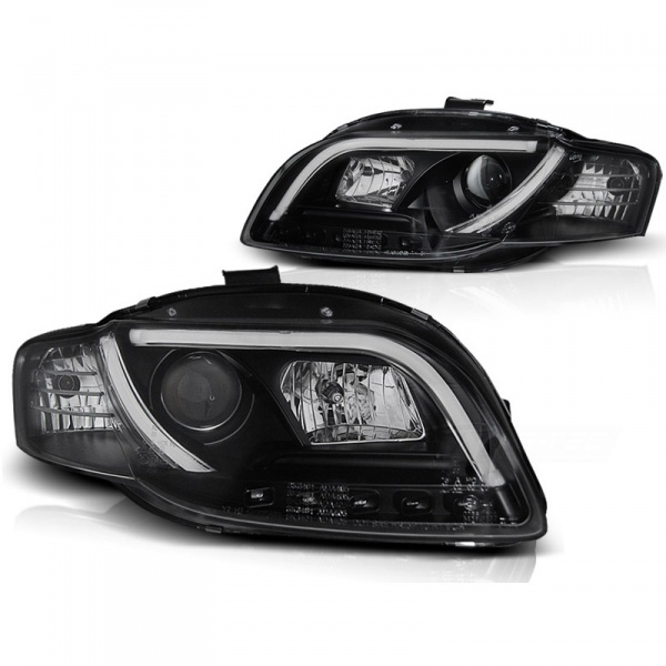 2 Phares LED AUDI A4 B7 (8E) 04-07 - DRL R87 - Noir