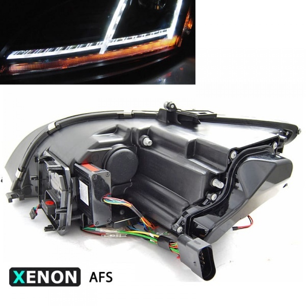 2 Phares xenon AUDI TT 8J phase 2 10-14 - look Matrix LED - AFS - Chrome