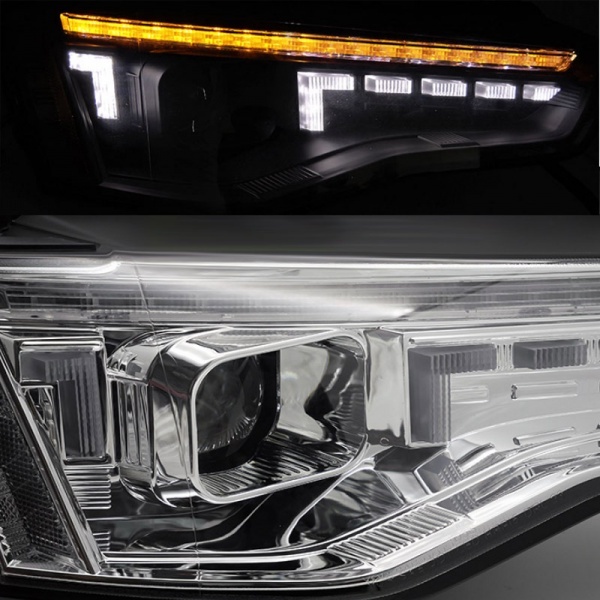 2 D3S xenon headlights AUDI A5 8T phase 2 11-15 - dynamic - Chrome