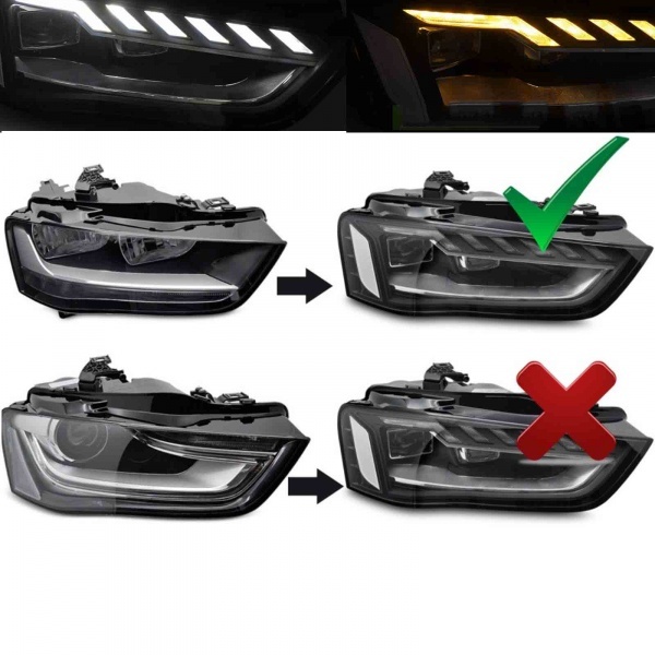 2 Phares Full LED dynamiques AUDI A4 B8 facelift 12-15