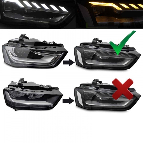2 Phares xenon Full LED dynamiques AUDI A4 B8 facelift 12-15