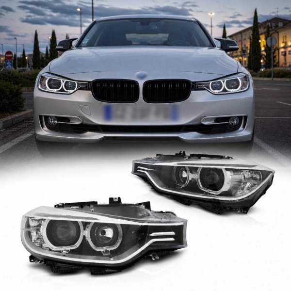 2 Phares BMW Serie 3 F30 - DEPO V2 LED 11-15 - Noir