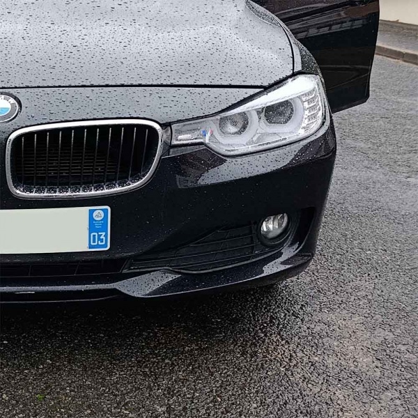2 Phares avant BMW Serie 3 F30 Angel Eyes 3D LED 11-15 - Chrome