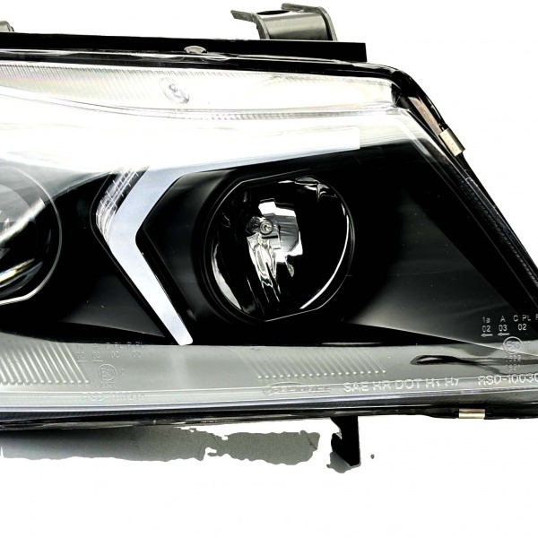 2 Phares BMW Serie 3 E90 E91 Angel Eyes LED 05-12 look Iconic 2 - Noir