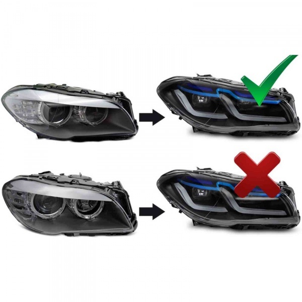 2 Phares FullLED BMW F10 F11 10-13  - Angel Eyes