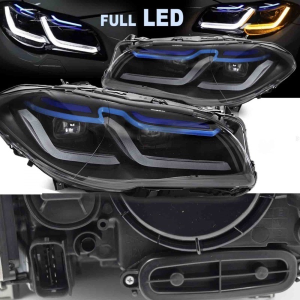 2 Phares FullLED BMW F10 F11 10-13  - Angel Eyes