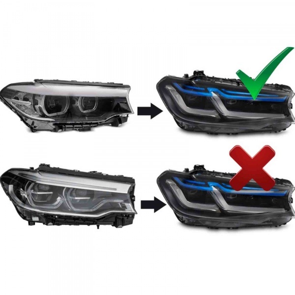 2 Phares FullLED BMW G30 G31 17-20  - Angel Eyes
