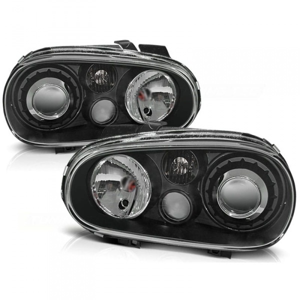 2 Phares VW GOLF 4 look R32 - Noir