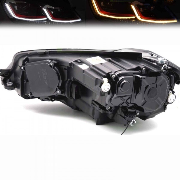 2 Phares avant VW Golf 7 13-17 - look GTI - FullLED Dynamiques - sans certificat