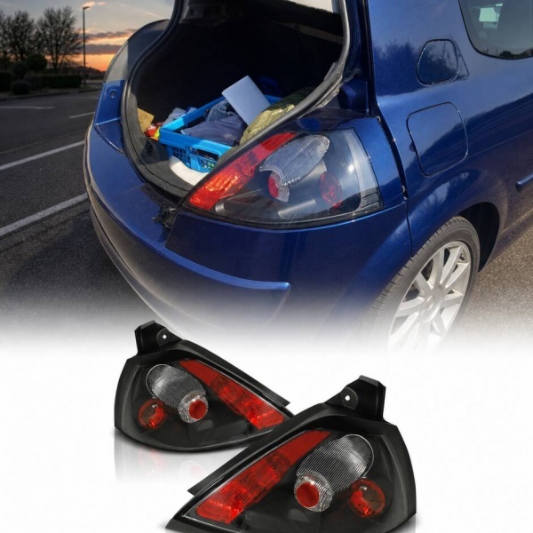2 Feux arriere Renault Megane 2 02-05 - Noir