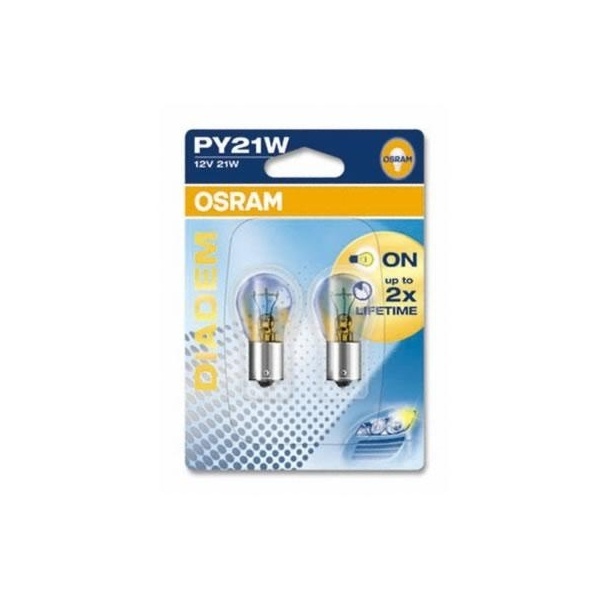 Pack 2 OSRAM Diadem PY21W Lampen