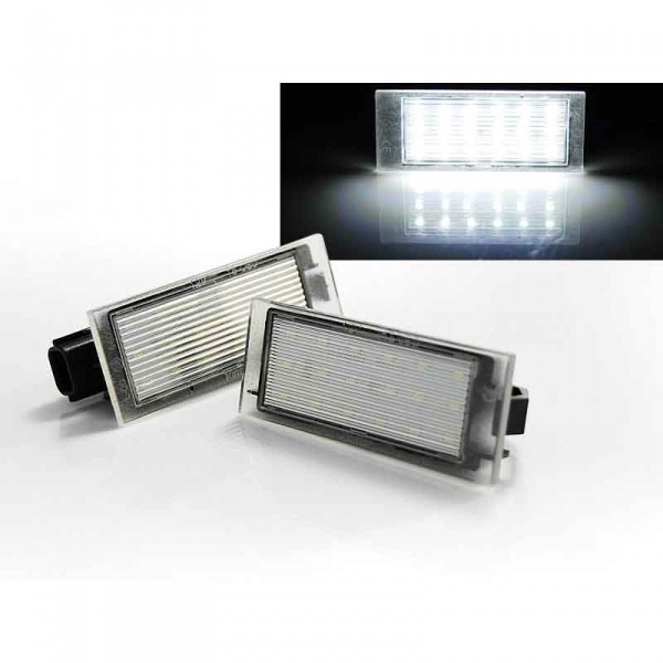 Pack LED plaque immatriculation Renault Twingo Clio Megane Laguna