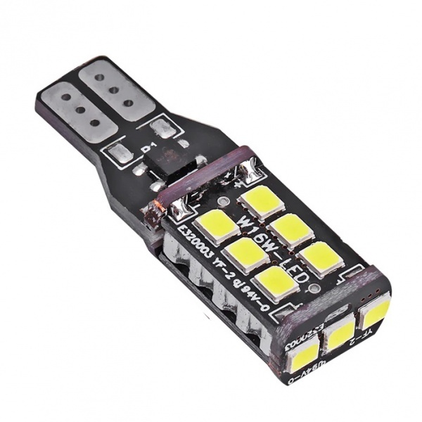 T15 LED 3D15 2835 Lampe - W16W Sockel - Reinweiß