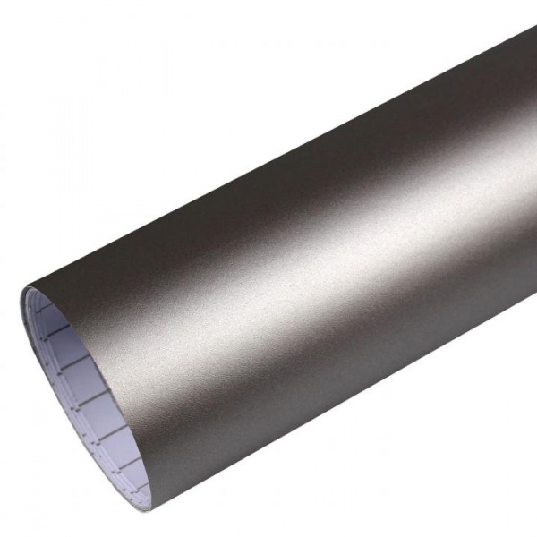 Film covering Premium Matt gris argent mat 152 cm anti-bulles vendu au mètre