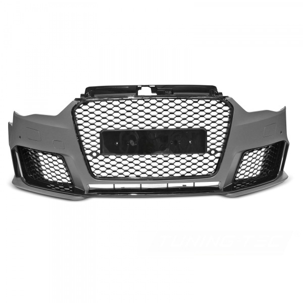Pare choc avant AUDI A3 8V 12-16 - Look RS3 - Noir brillant - PDC