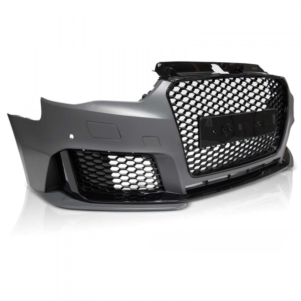 Pare choc avant AUDI A3 8V 12-16 - Look RS3 - Noir brillant - PDC