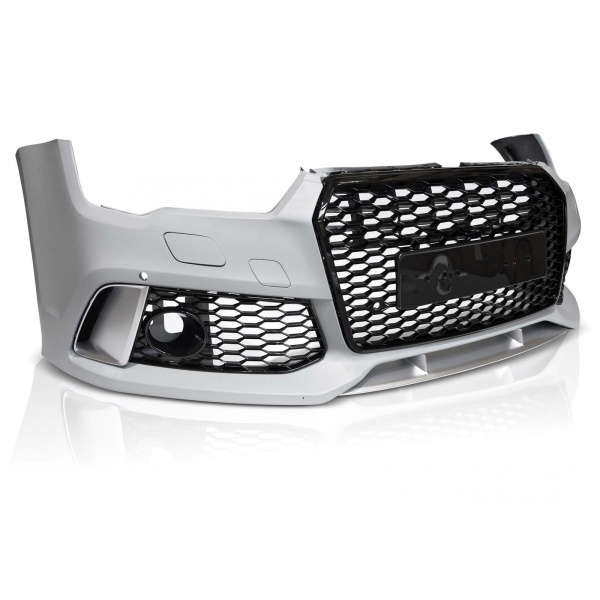 Pare choc avant AUDI A7 4G 15-18 - Look RS7 - Noir - PDC ACC