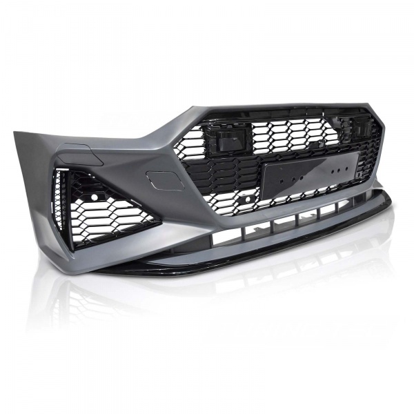 Pare choc avant AUDI A7 4K 18-23 - Look RS7 - Noir - PDC ACC Camera