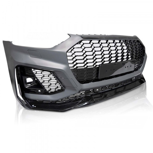 Pare choc avant AUDI Q5 20-24 - Look quattro RSQ5 - Noir