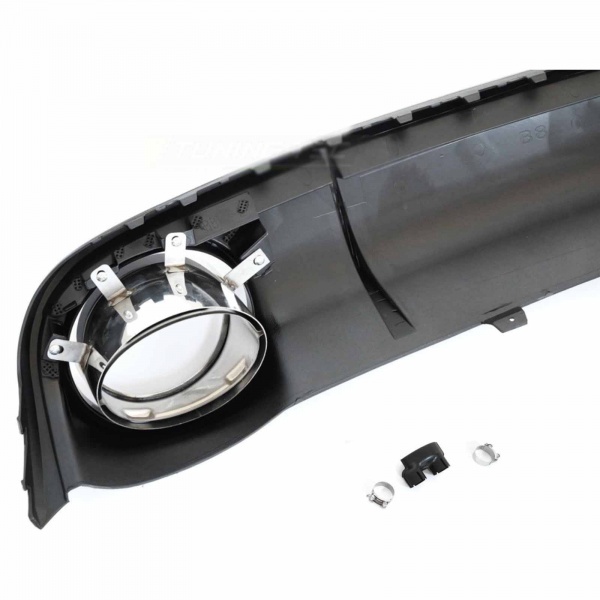 Diffuseur arriere AUDI A4 B8 07-11 - Look RS4 - Noir Brillant