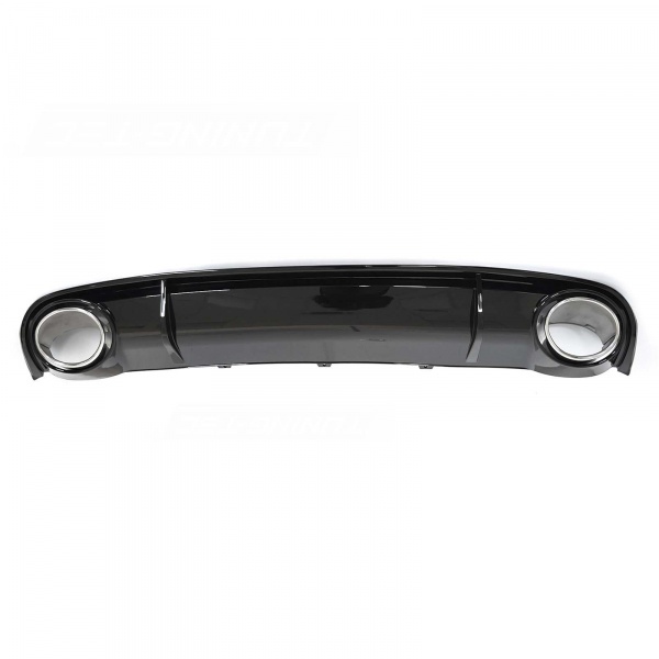 Diffuseur arriere AUDI A4 B8 07-11 - Look RS4 - Noir Brillant